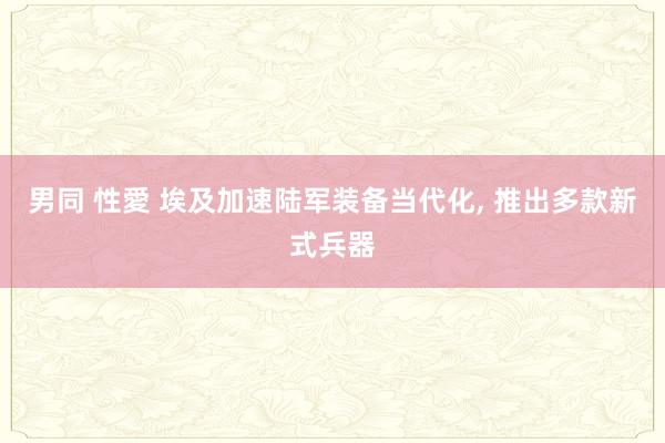 男同 性愛 埃及加速陆军装备当代化, 推出多款新式兵器